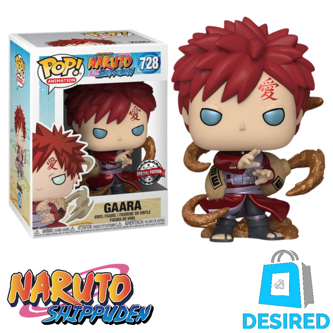 Gaara - Metallic Special Edition #728 - Naruto Shippuden Funko Pop! - Desired Collectibles Limited