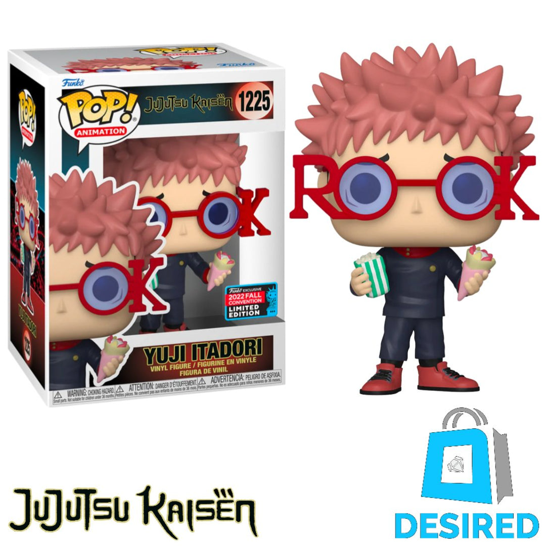 Yuji Itadori (w/ Glasses) 2022 con #1225 - Jujutsu Kaisen Funko Pop! - Desired Collectibles Limited