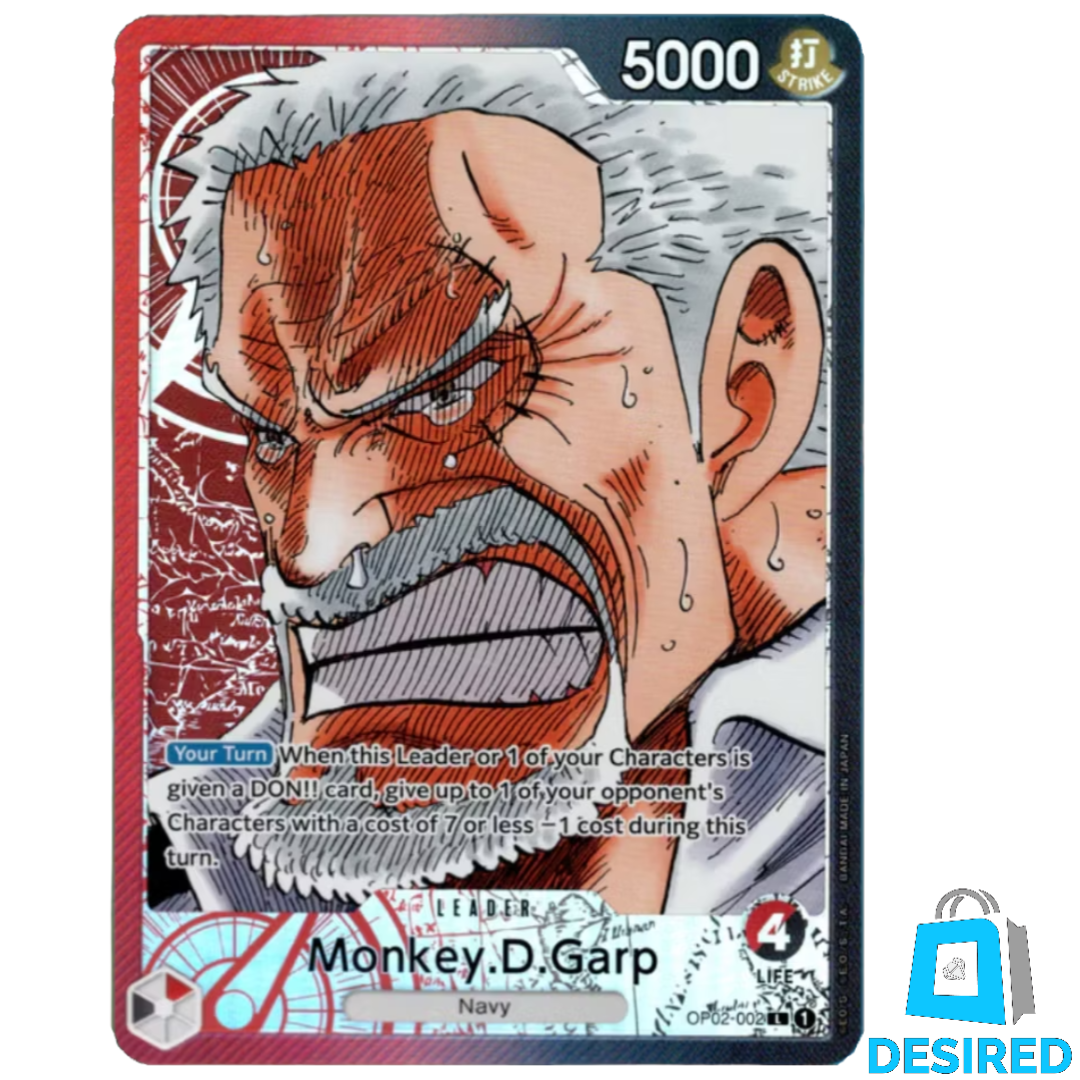 Monkey D Garp (Alternate Art) OP02-002 L - Paramount War OP02