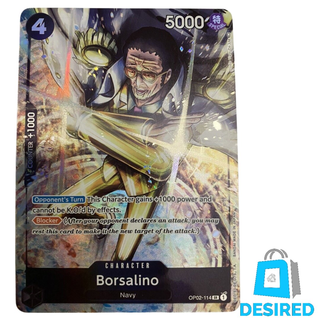 Borsalino (Alternative Art) OP02-114 SR - Paramount War OP02 - Desired Collectibles Limited