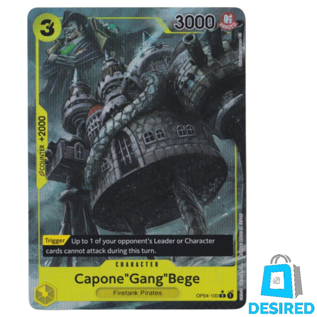 Capone"Gang"Bege (alternative art) OP04-100 SR - Kingdoms Of Intrigue OP04 - Desired Collectibles Limited