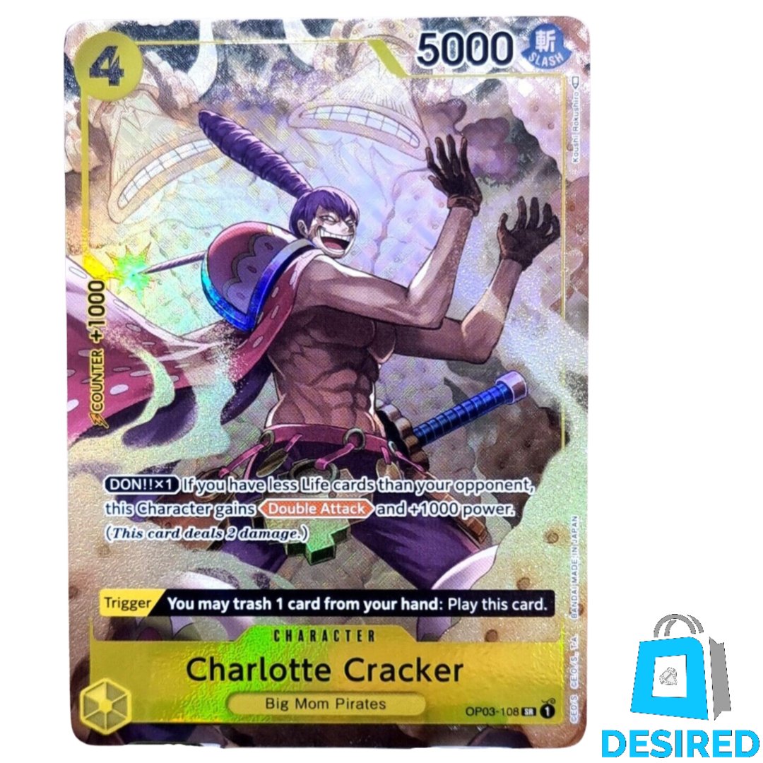 Charlotte Cracker (Alternate Art) OP03-108 SR - Pillars Of Strength OP03 - Desired Collectibles Limited