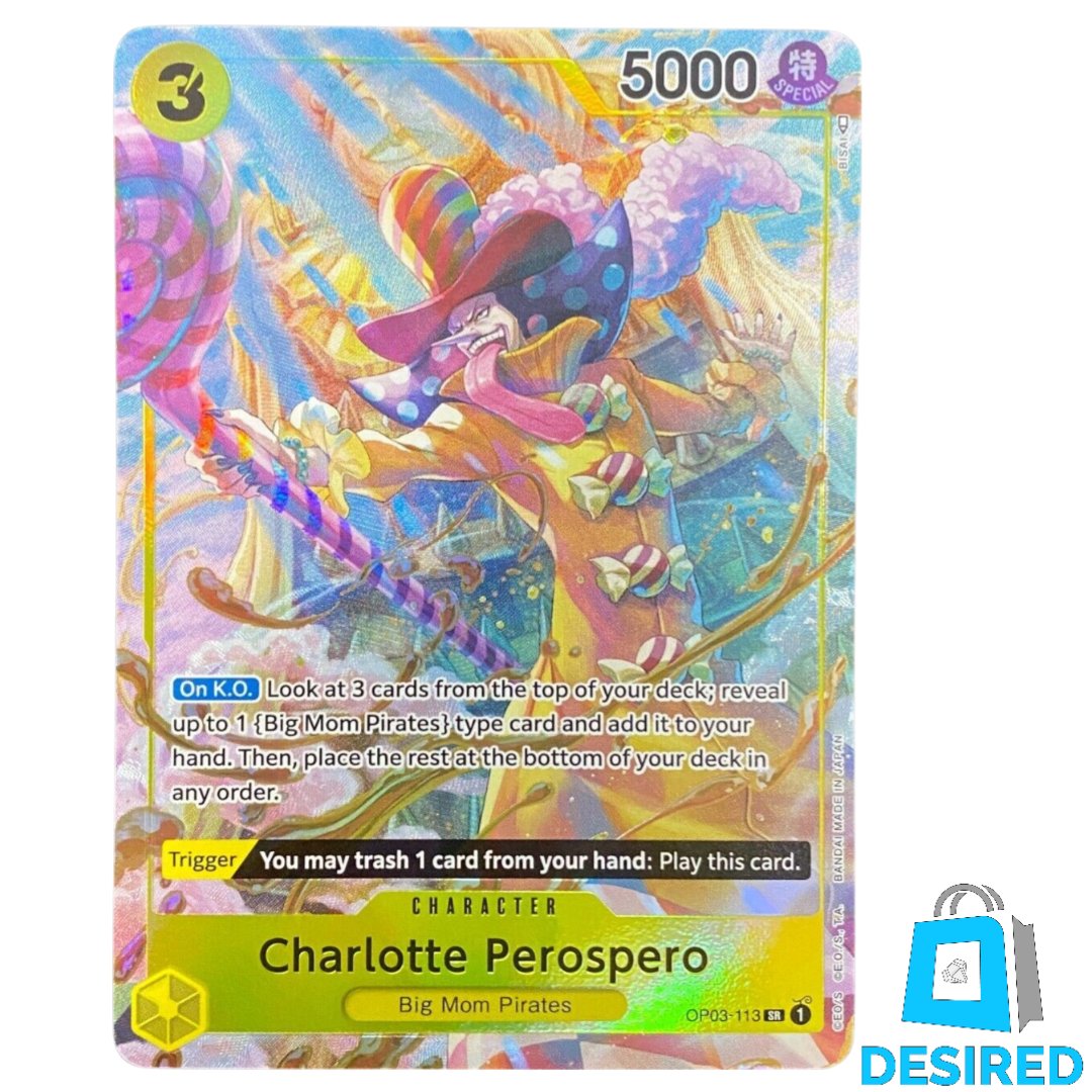 Charlotte Perospero (Alternate Art) OP03-113 SR - Pillars Of Strength OP03 - Desired Collectibles Limited