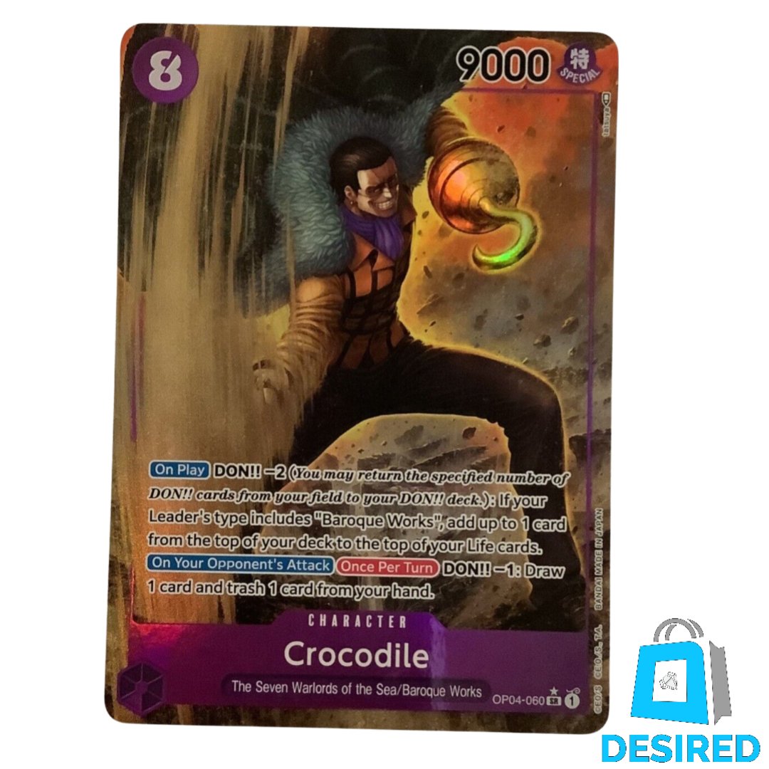 Crocodile (alternative art) OP04-060 SR - Kingdoms Of Intrigue OP04 - Desired Collectibles Limited