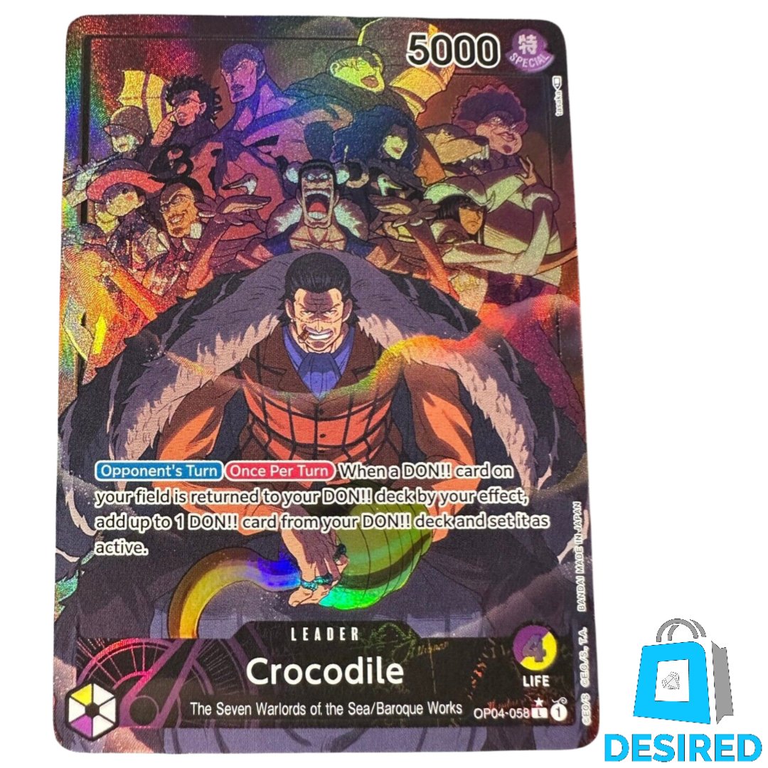 Crocodile Leader (Alternate Art) OP04-058 L - Kingdoms Of Intrigue OP04 - Desired Collectibles Limited