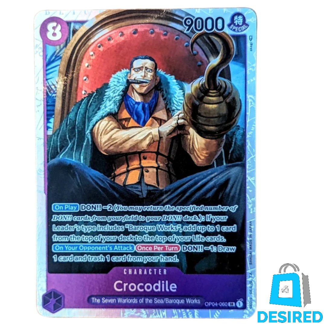 Crocodile OP04-060 SR - Kingdoms of Intrigue OP04 - Desired Collectibles Limited