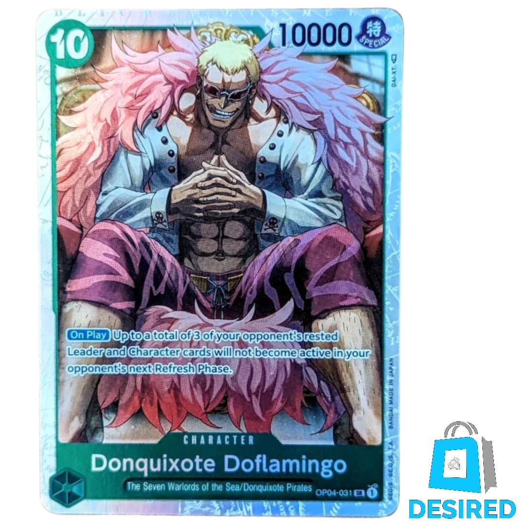 Donquixote Doflamingo OP04-031 SR - Kingdoms of Intrigue OP04 - Desired Collectibles Limited