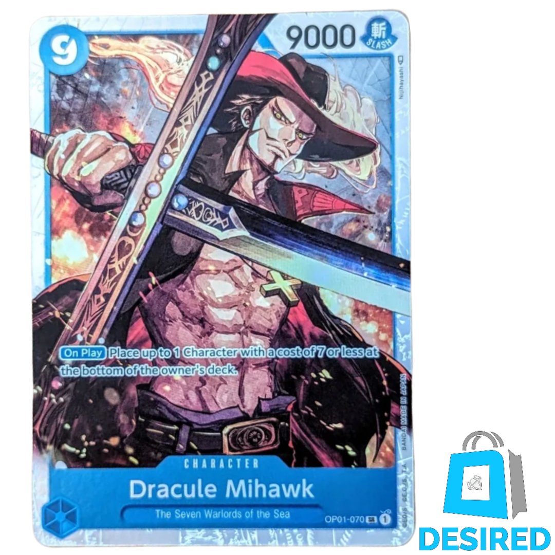 Dracule Mihawk OP01-070 SR - Romance Dawn OP01 - Desired Collectibles Limited