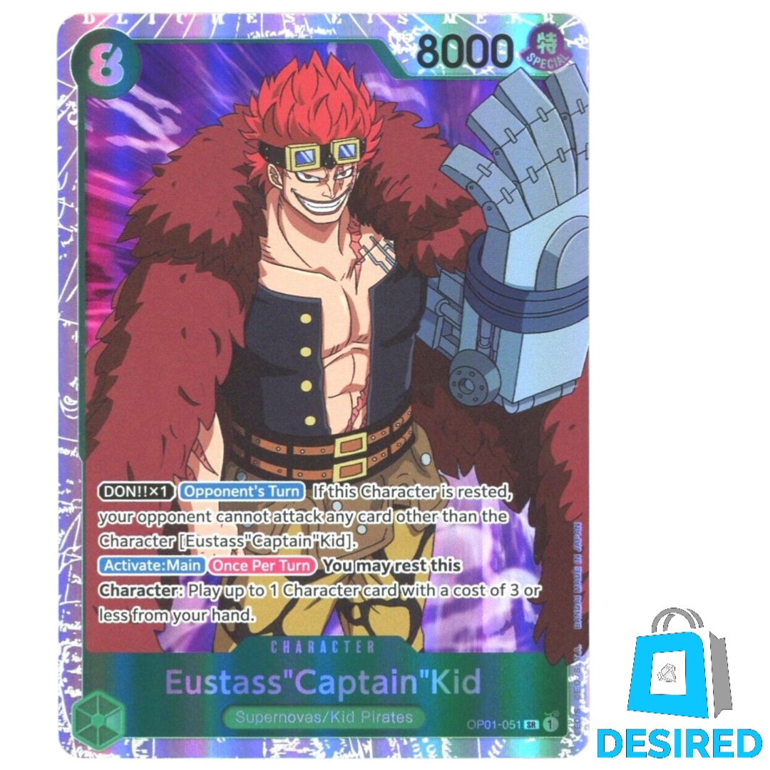 Eustass "Captain" Kid OP01-051 SR - Romance Dawn OP01 - Desired Collectibles Limited