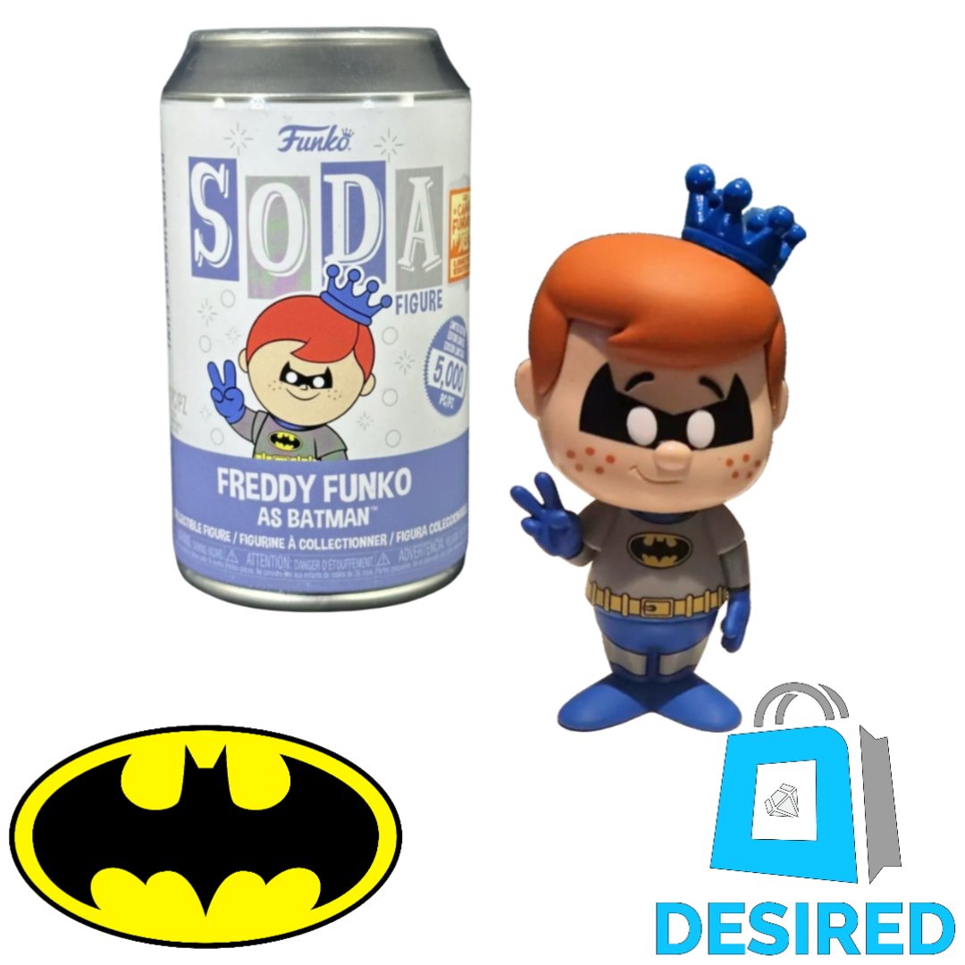 Freddy Funko As Batman Le 5000 Pcs - Camp Fundays Funko Soda! - Desired Collectibles Limited