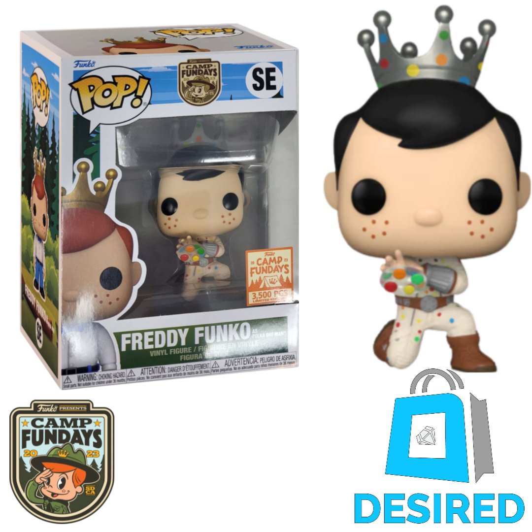 Freddy Funko As Polka Dot Man Le 3500 - Camp Fundays Funko Pop! - Desired Collectibles Limited