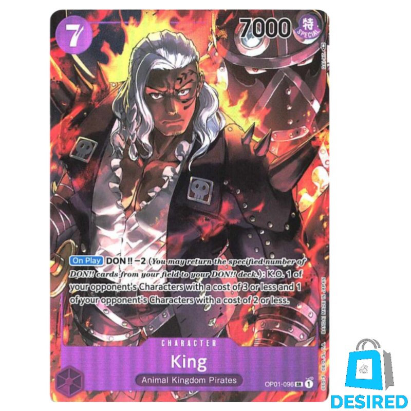 King (Alternative Art) OP01-096 SR - Romance Dawn OP01 - Desired Collectibles Limited