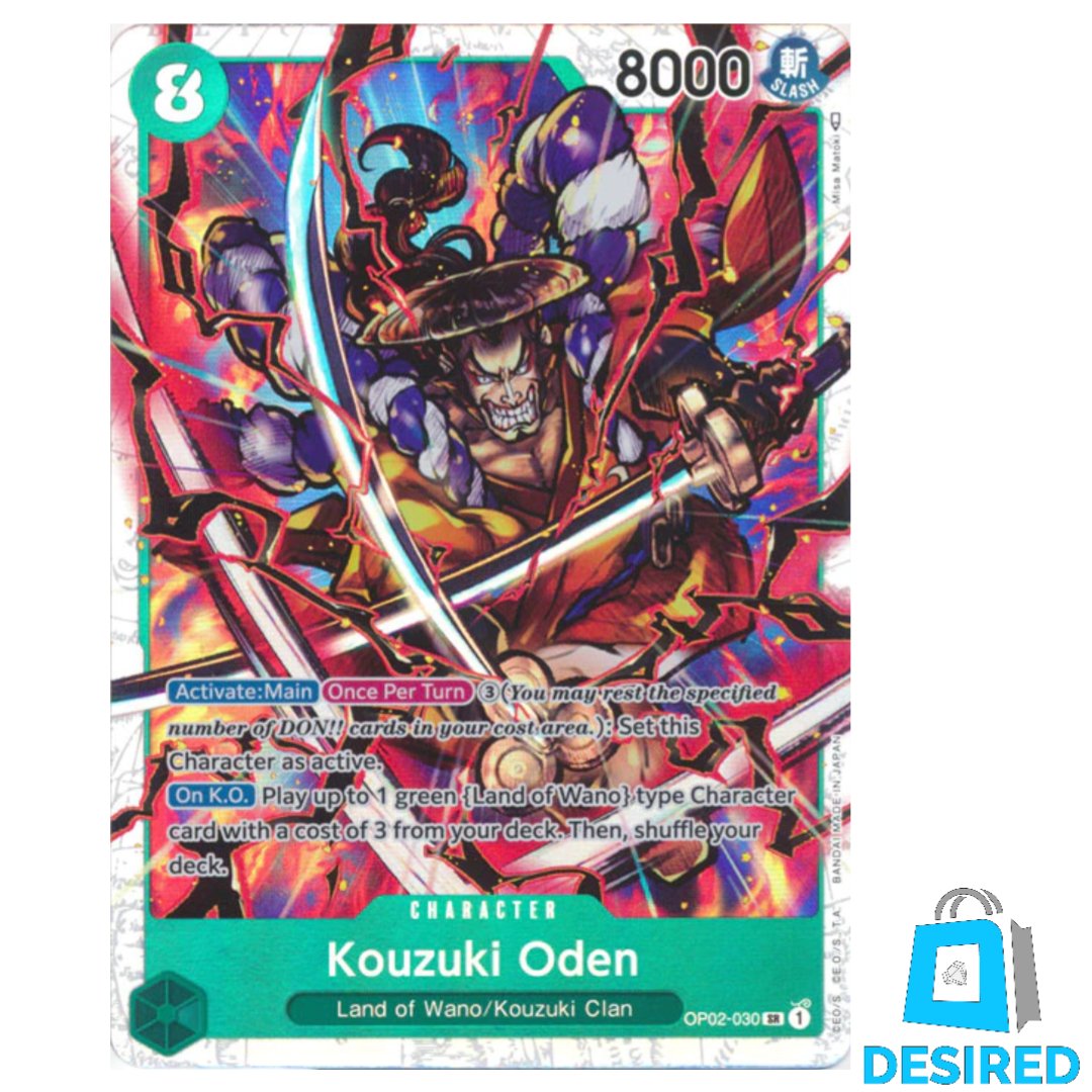 Kouzuki Oden OP02-030 SR - Paramount War (OP02) - Desired Collectibles Limited