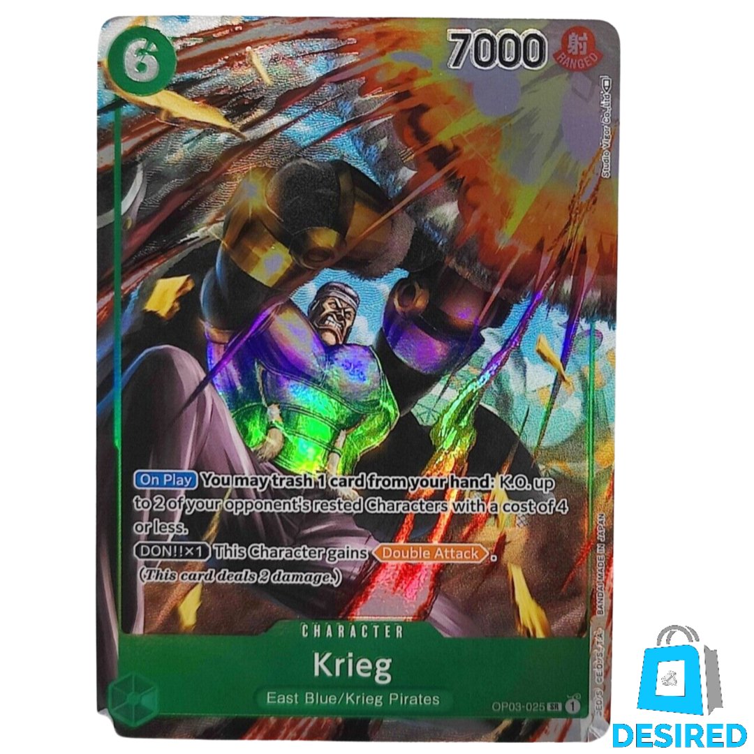 Krieg (Alternate Art) OP03-025 SR - Pillars Of Strength - Desired Collectibles Limited