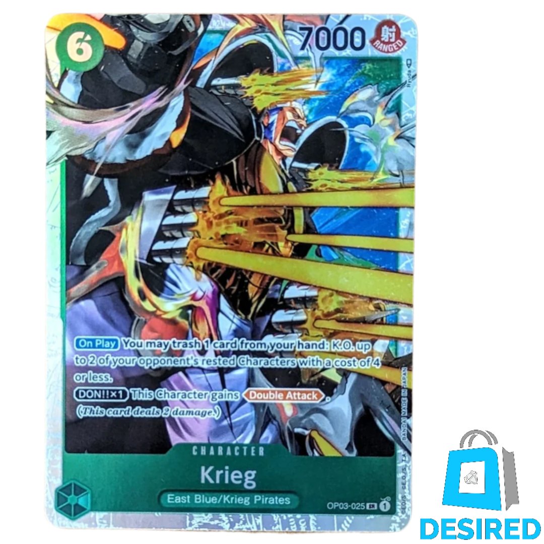 Krieg OP03-025 SR - Pillars of Strength OP03 - Desired Collectibles Limited