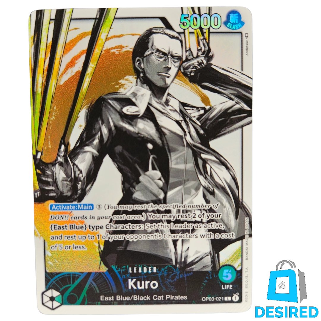 Kuro Leader (Alternate Art) OP03-021 L - Pillars Of Strength OP03 - Desired Collectibles Limited