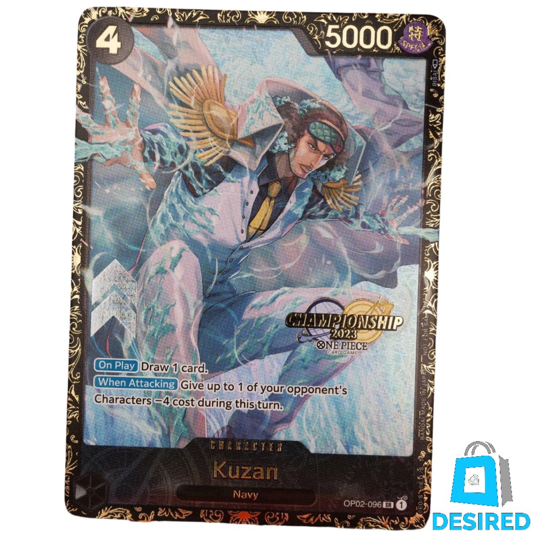 Kuzan OP02-096 SR - Championship Top 32 Prize Card - Desired Collectibles Limited