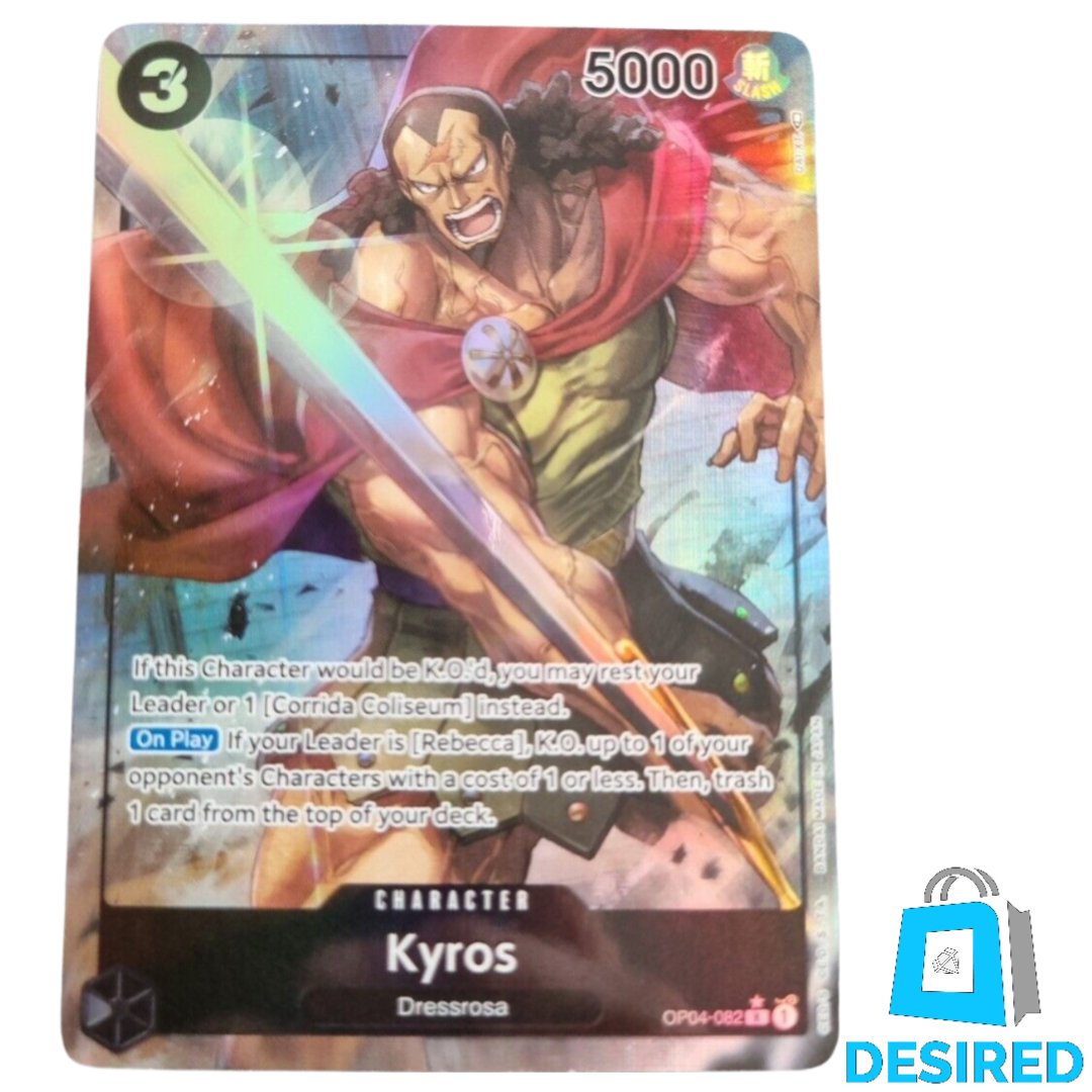 Kyros (Alternate Art) OP04-082 SR - Kingdoms Of Intrigue OP04 - Desired Collectibles Limited