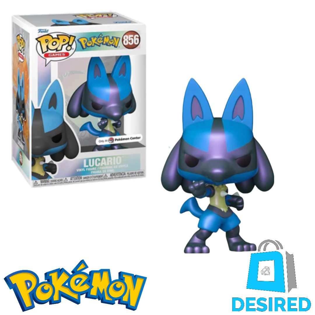 Lucario Pearlescent Pokemon Center Exclusive - Pokemon Funko Pop! - Desired Collectibles Limited