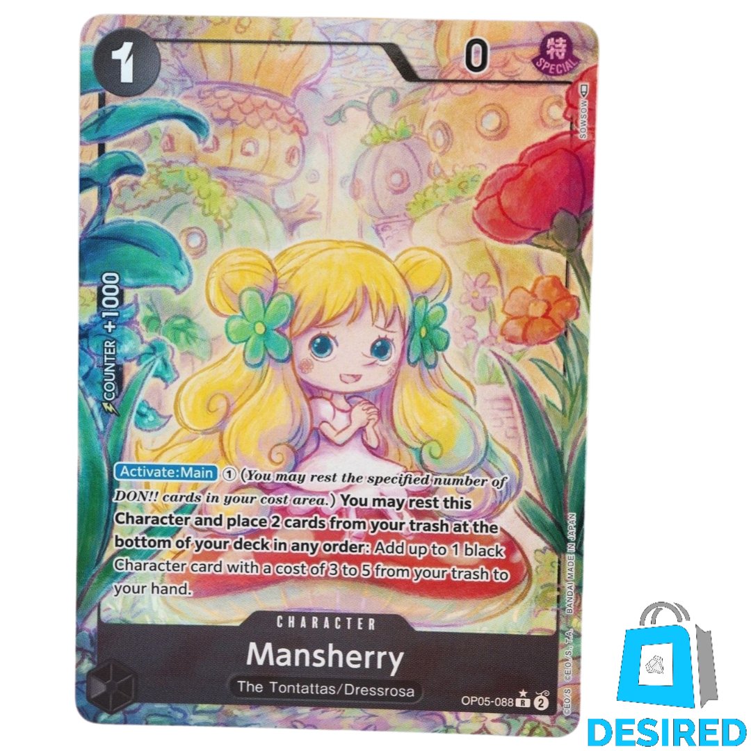 Mansherry (Alternate Art) OP05-088 R - Awakening Of The New Era (OP-05) - Desired Collectibles Limited