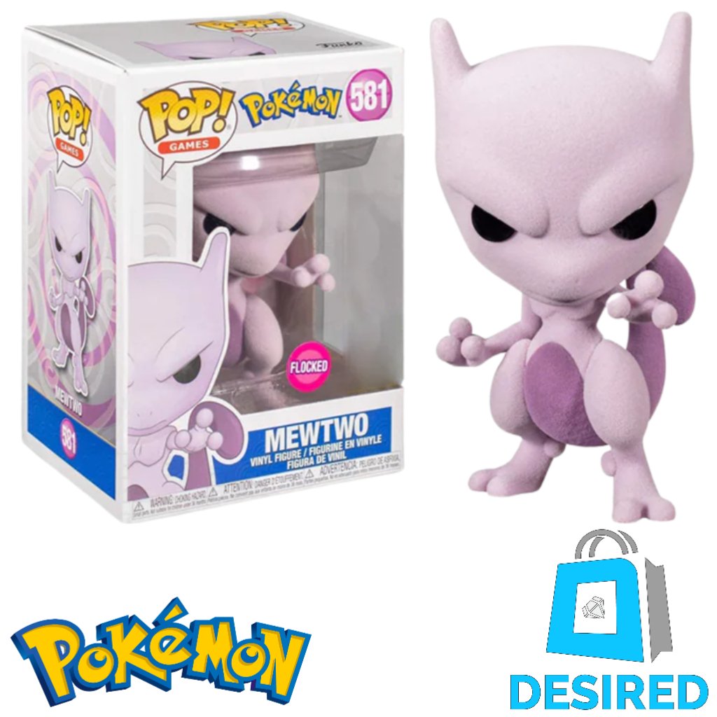 Mewtwo Flocked #581 - Pokemon Funko Pop! - Desired Collectibles Limited