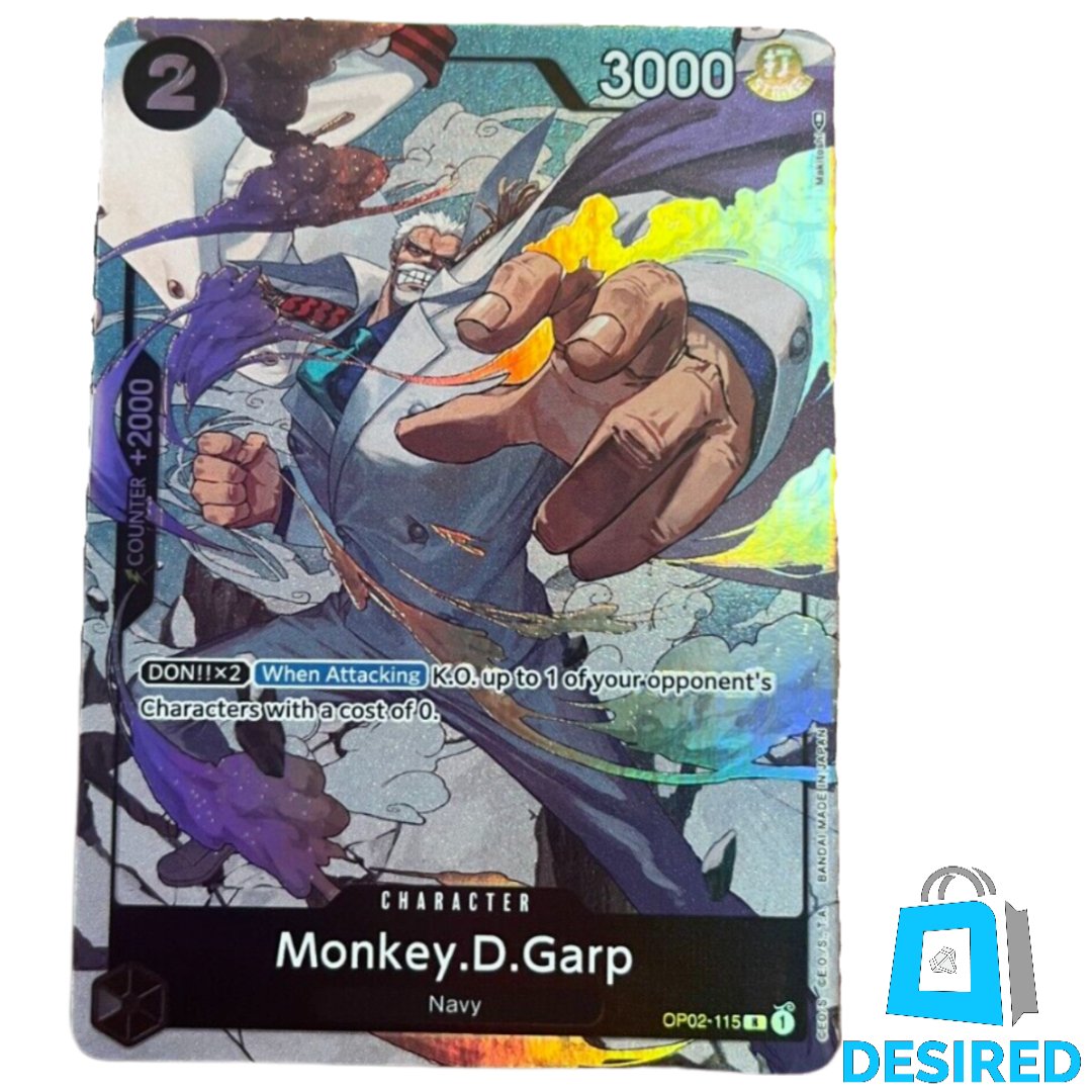 Monkey D Garp (Alternative Art) OP02-115 SR - Paramount War OP02 - Desired Collectibles Limited