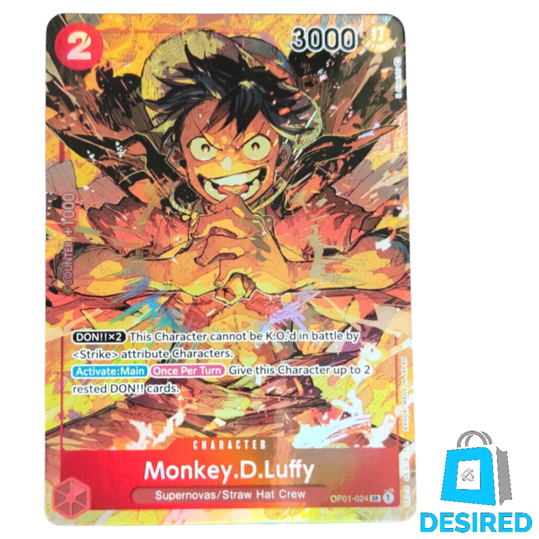 Monkey D Luffy (Alternative Art) OP01-024 - Romance Dawn OP01 - Desired Collectibles Limited