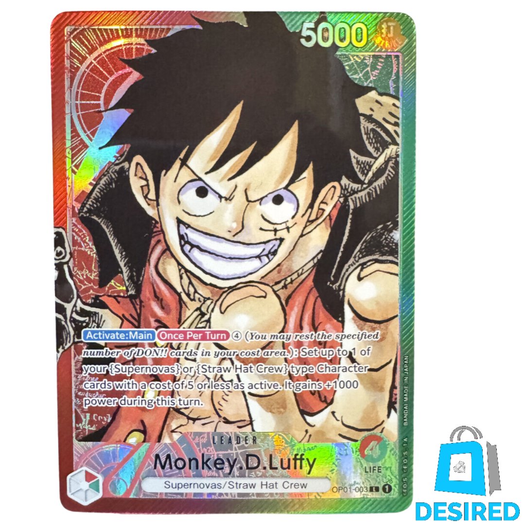 Monkey D Luffy Leader (Alternative Art) OP01-003 - Romance Dawn OP01 - Desired Collectibles Limited