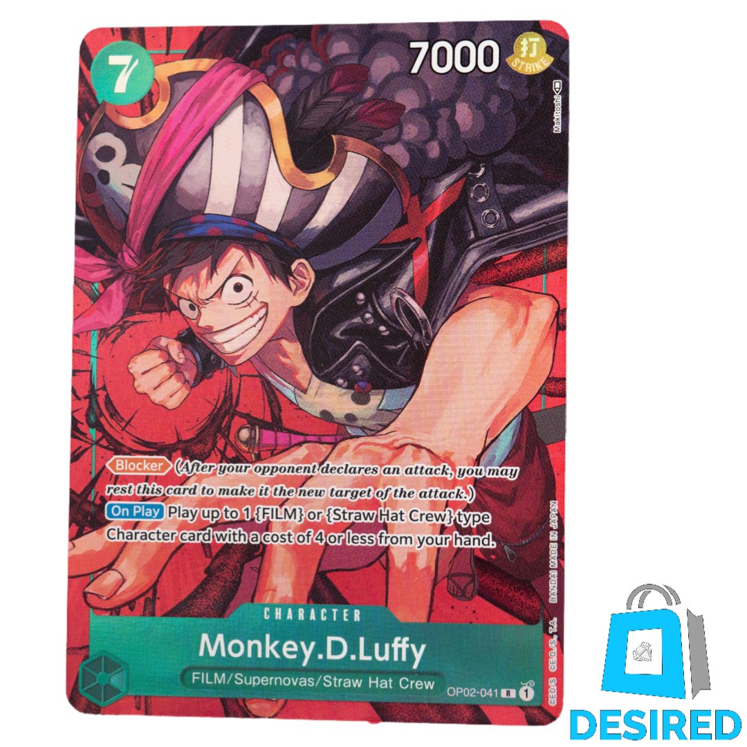 Monkey D Luffy OP02-041 R - Paramount War (OP02) - Desired Collectibles Limited