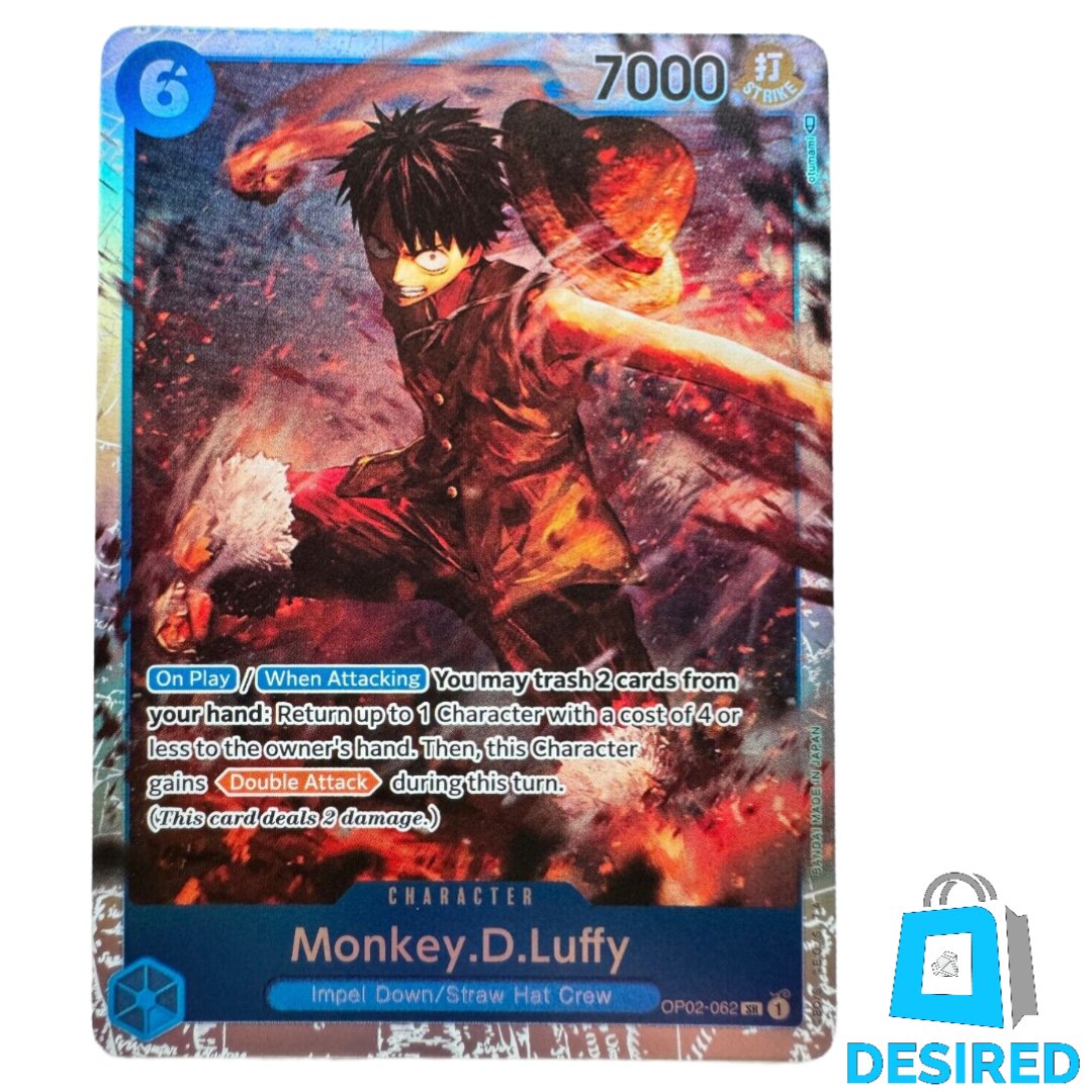 Monkey D Luffy OP02-062 SR - Paramount War (OP02) - Desired Collectibles Limited