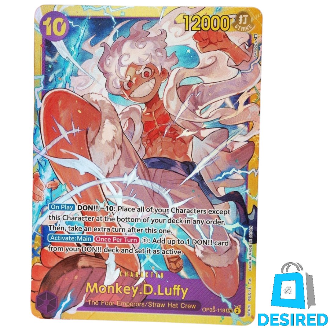 Monkey D Luffy OP05-119 SEC - Awakening Of The New Era (OP-05) - Desired Collectibles Limited