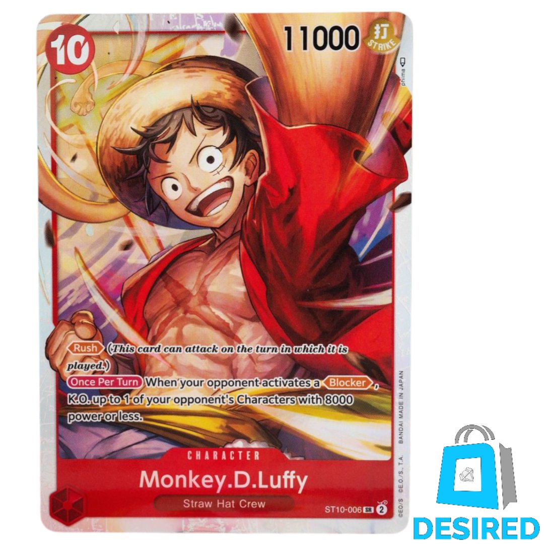 Monkey D Luffy ST10-006 SR - The Three Captains ST10 - Desired Collectibles Limited