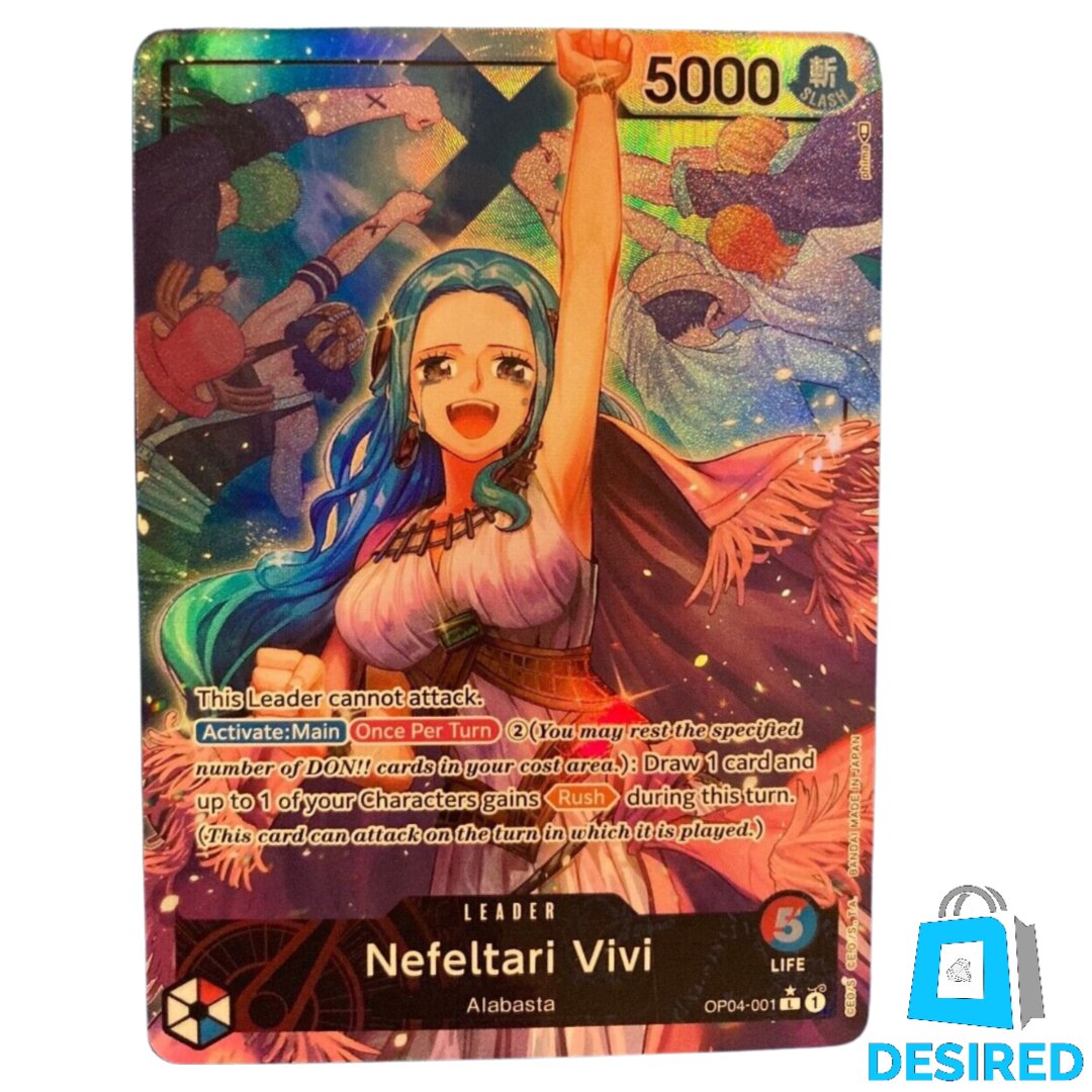 Nefeltari Vivi Leader (Alternate Art) OP04-001 L - Kingdoms Of Intrigue OP04 - Desired Collectibles Limited