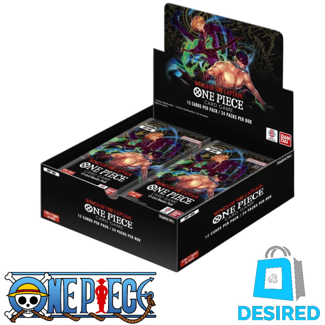 One Piece Card Game Booster Box - Wings Of The Captain (OP-06) - Desired Collectibles Limited