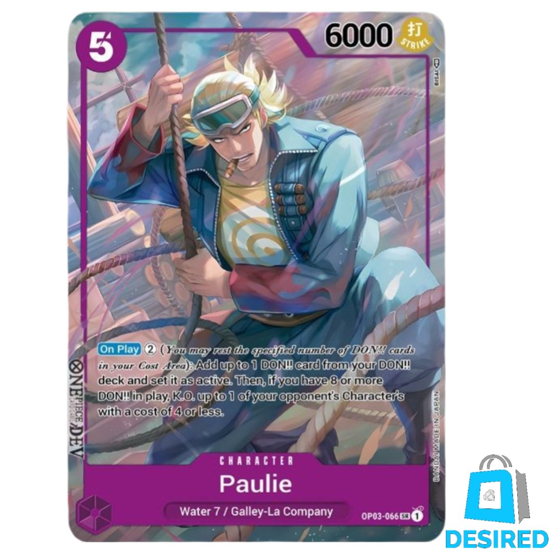 Paulie (Alternate Art) OP03-066 SR - Pillars Of Strength OP03 - Desired Collectibles Limited