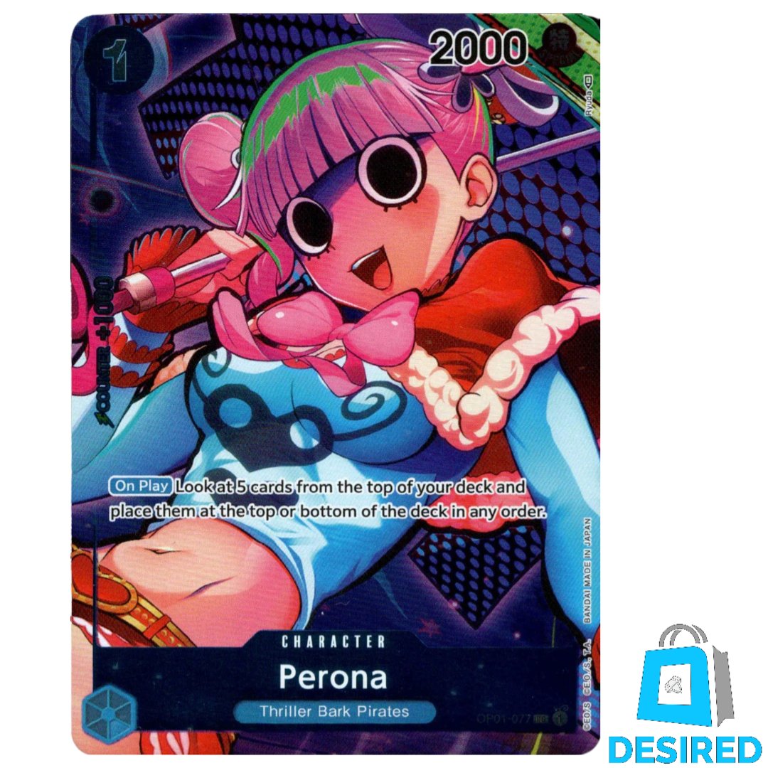 Perona OP01-077 UC - Box Topper OP01 - Desired Collectibles Limited