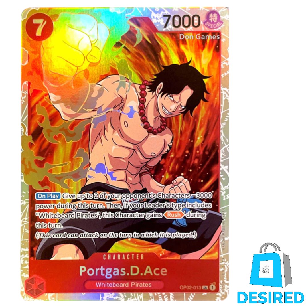 Portgas.D.Ace OP02-013 SR - Paramount War (OP02) - Desired Collectibles Limited