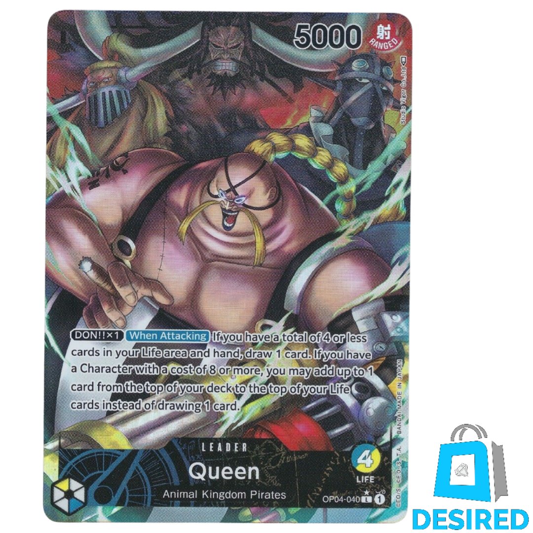 Queen Leader (Alternate Art) OP04-040 L - Kingdoms Of Intrigue OP04 - Desired Collectibles Limited