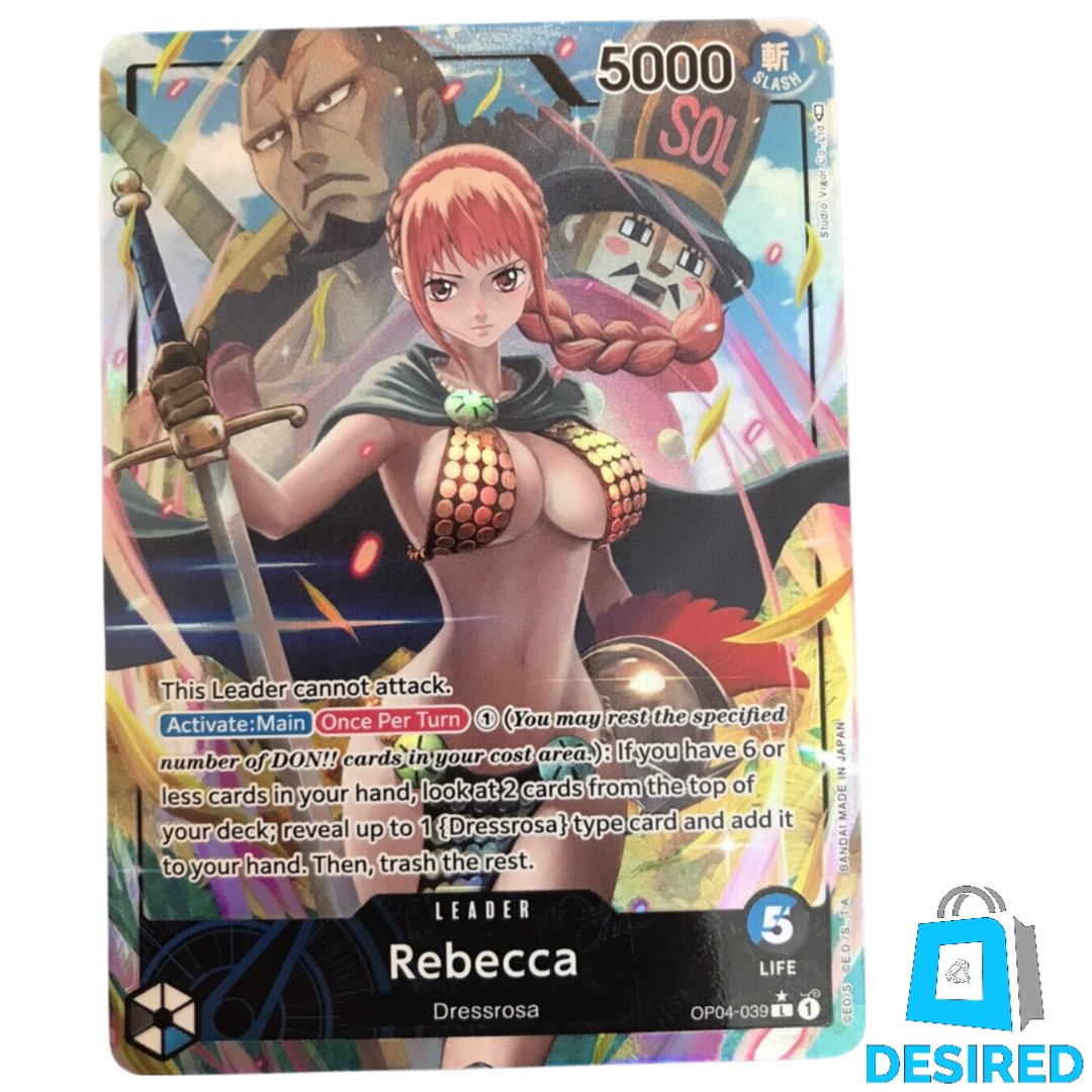 Rebecca Leader (alternative art) OP04-039 L - Kingdoms Of Intrigue OP04 - Desired Collectibles Limited