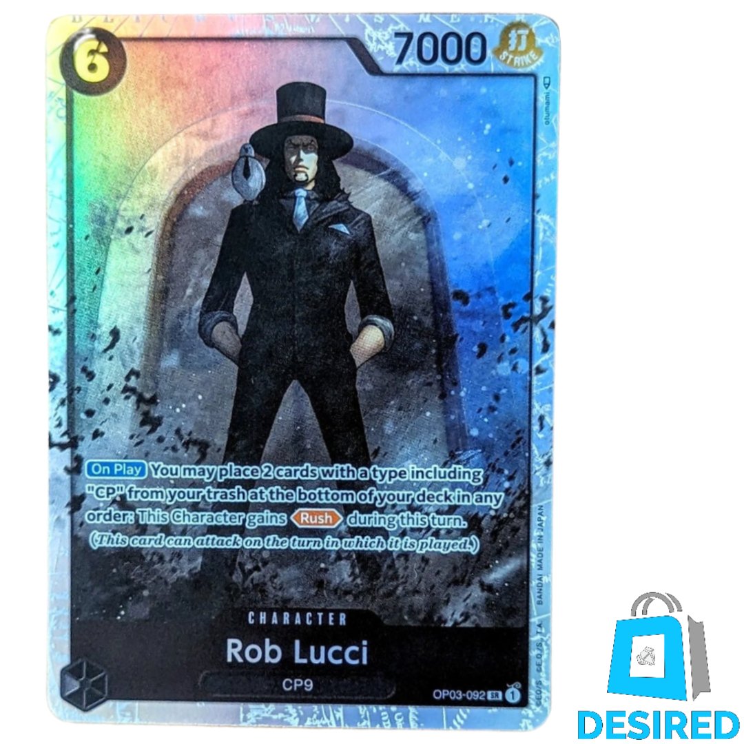 Rob Lucci OP03-092 SR - Pillars of Strength OP03 - Desired Collectibles Limited