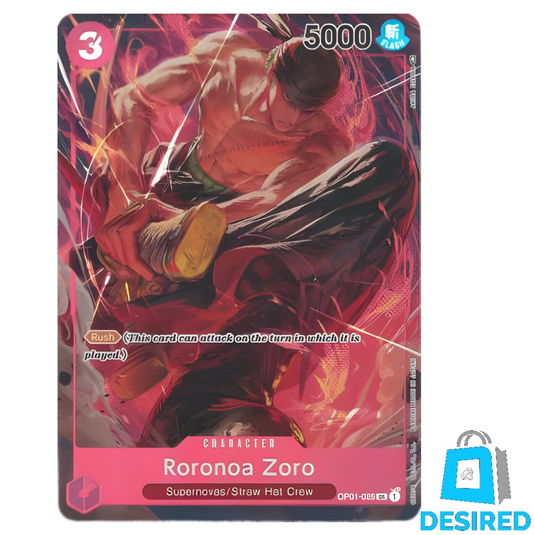 Roronoa Zoro (Alternative Art) OP01-025 - Romance Dawn OP01 - Desired Collectibles Limited