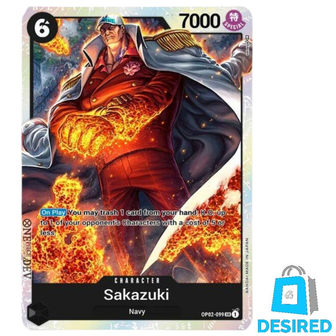 Sakazuki OP02-099 SR - Paramount War OP02 - Desired Collectibles Limited