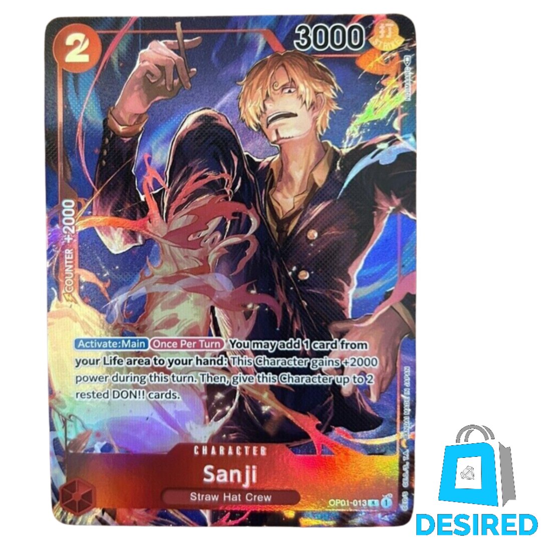 Sanji (Alternative Art) OP01-013 R - Romance Dawn OP01 - Desired Collectibles Limited