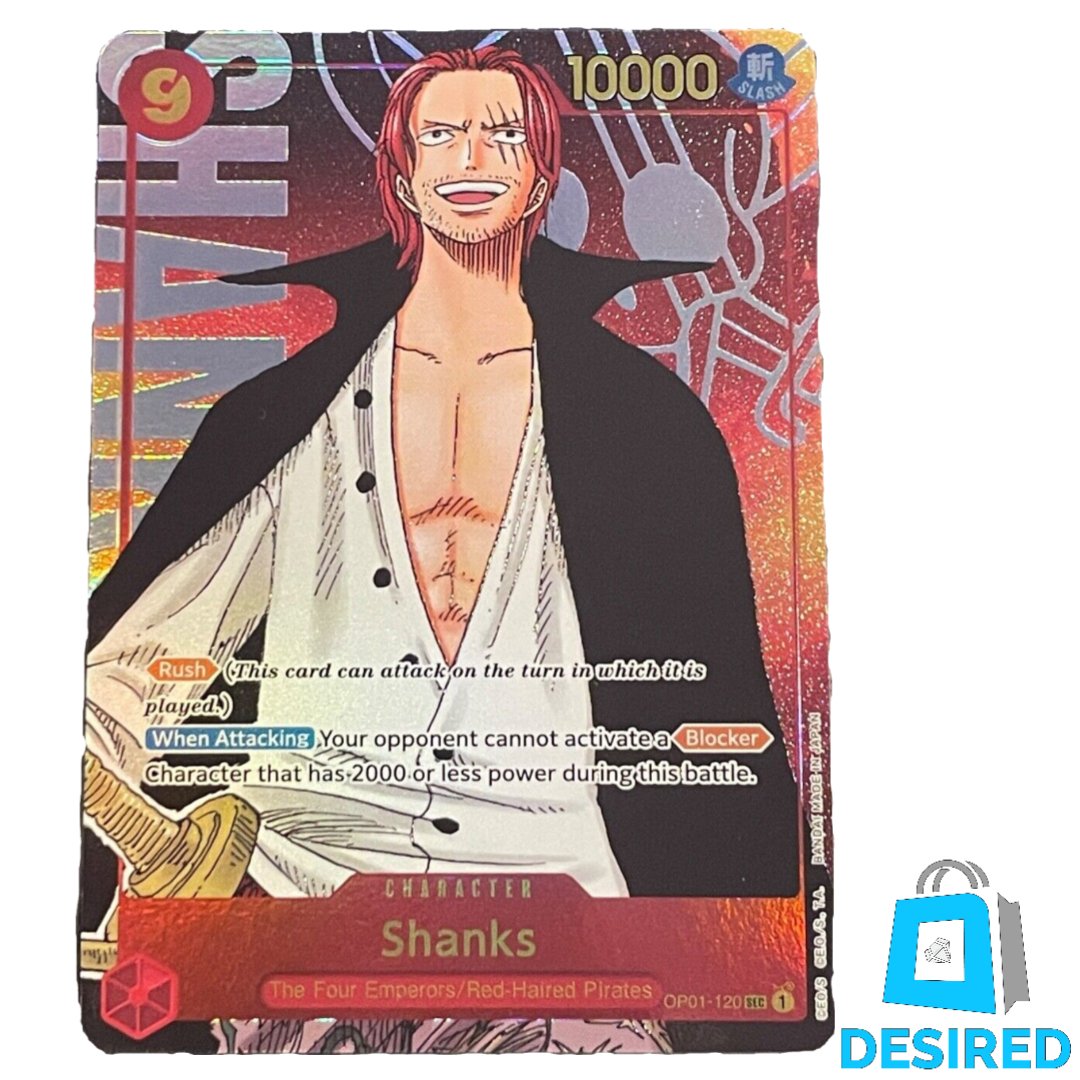 Shanks (Alternative Art) SEC OP01-120 - Romance Dawn OP01 - Desired Collectibles Limited