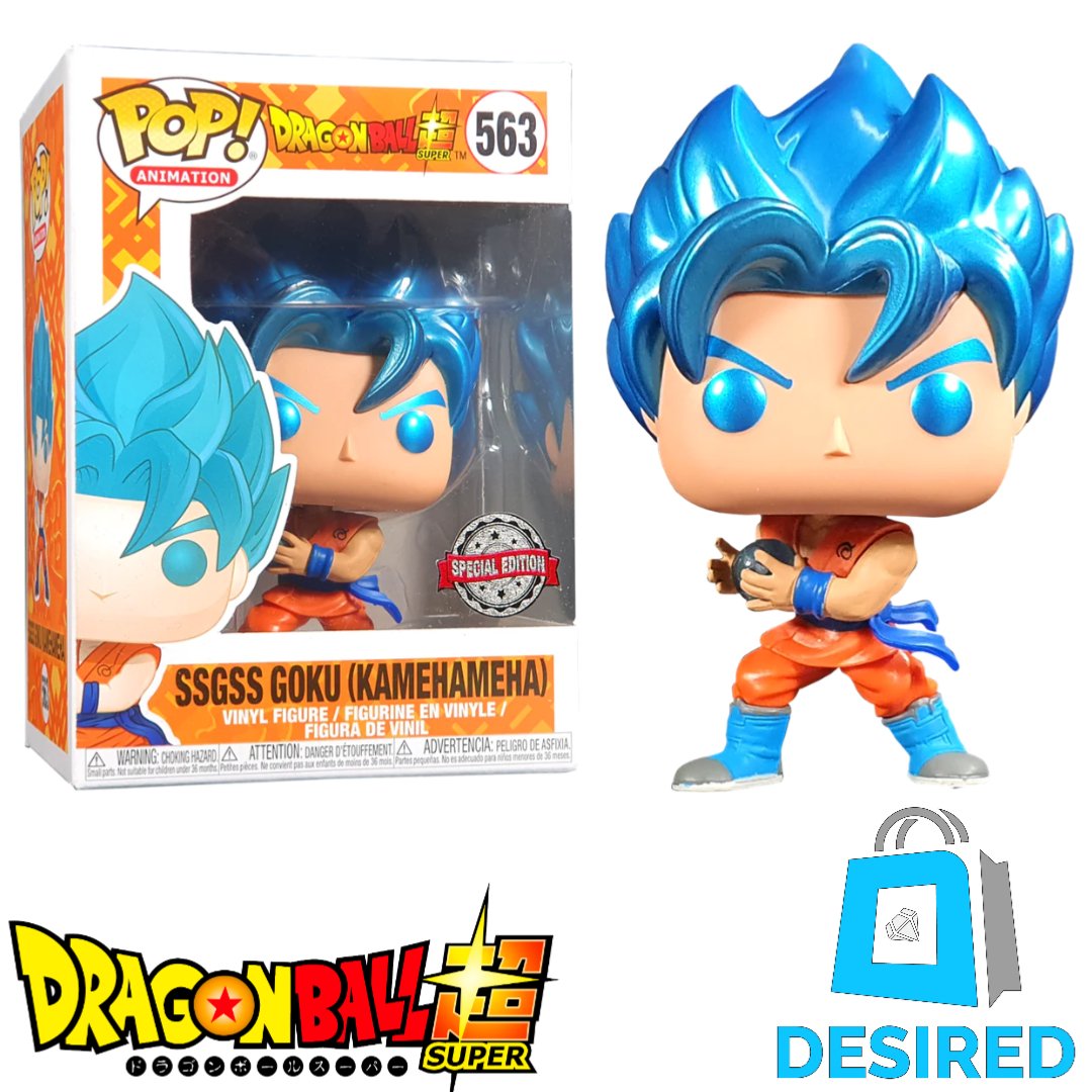 SSGSS Goku (Kamehameha) Metallic #563 - Dragon Ball Super Funko Pop! - Desired Collectibles Limited