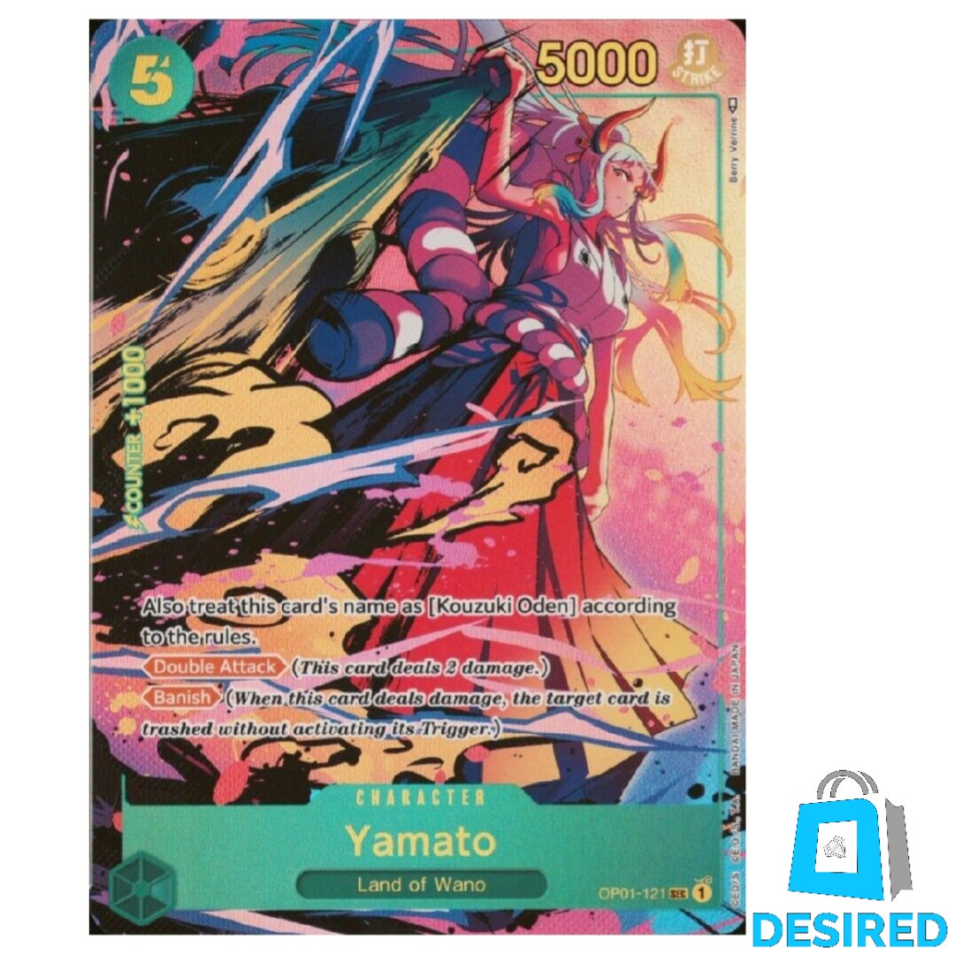 Yamato (Alternative Art) OP01-121 SEC - Romance Dawn OP01 - Desired Collectibles Limited