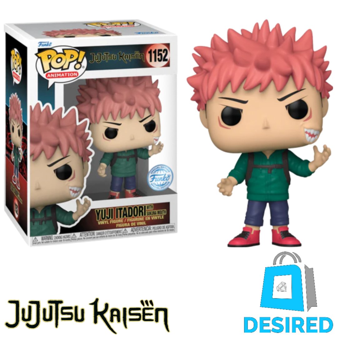 Yuji Itadori (w/ Sukuna) #1152 - Jujistu Kaisen Funko Pop! - Desired Collectibles Limited