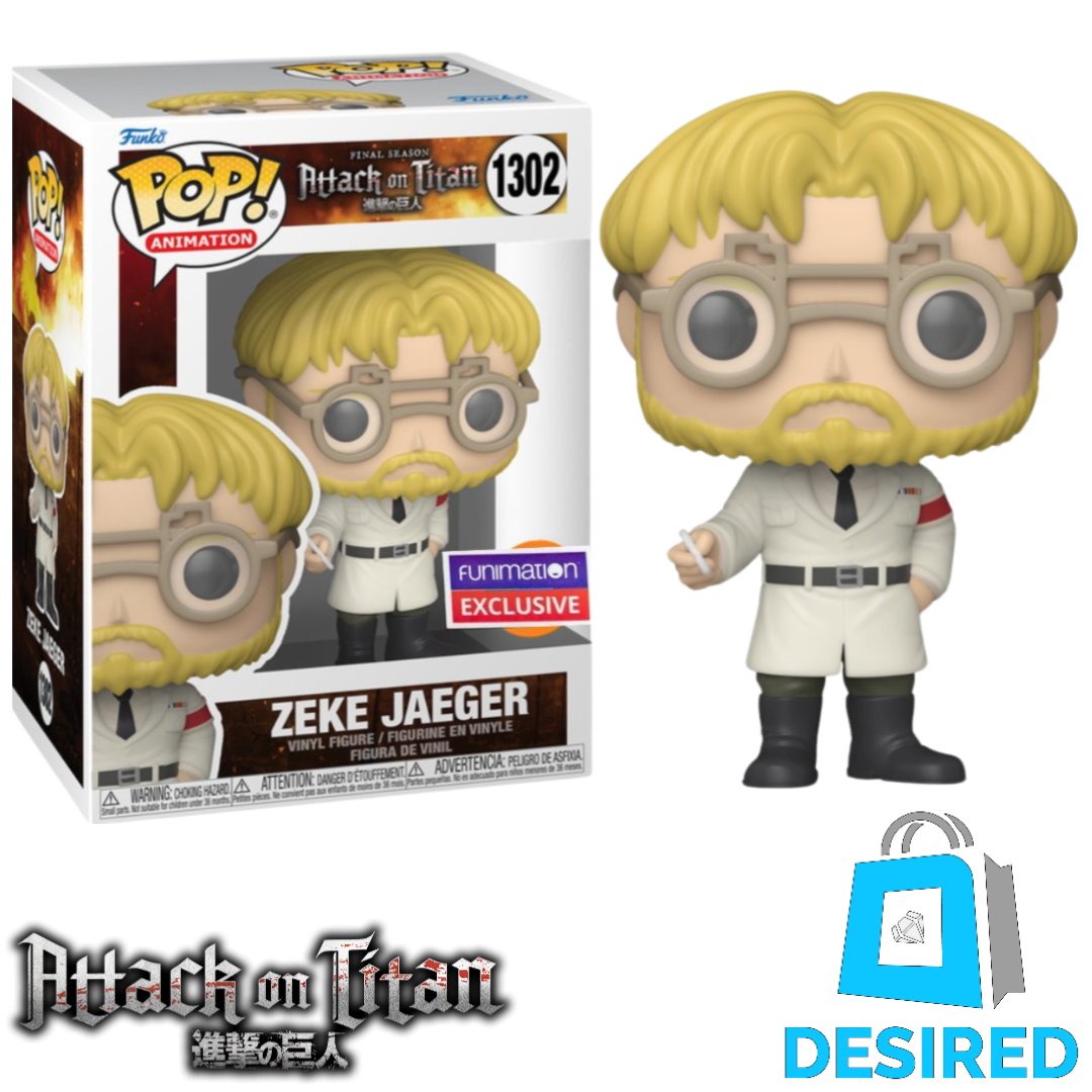 Zeke Jaeger #1302 - Attack On Titan Funko Pop! - Desired Collectibles Limited